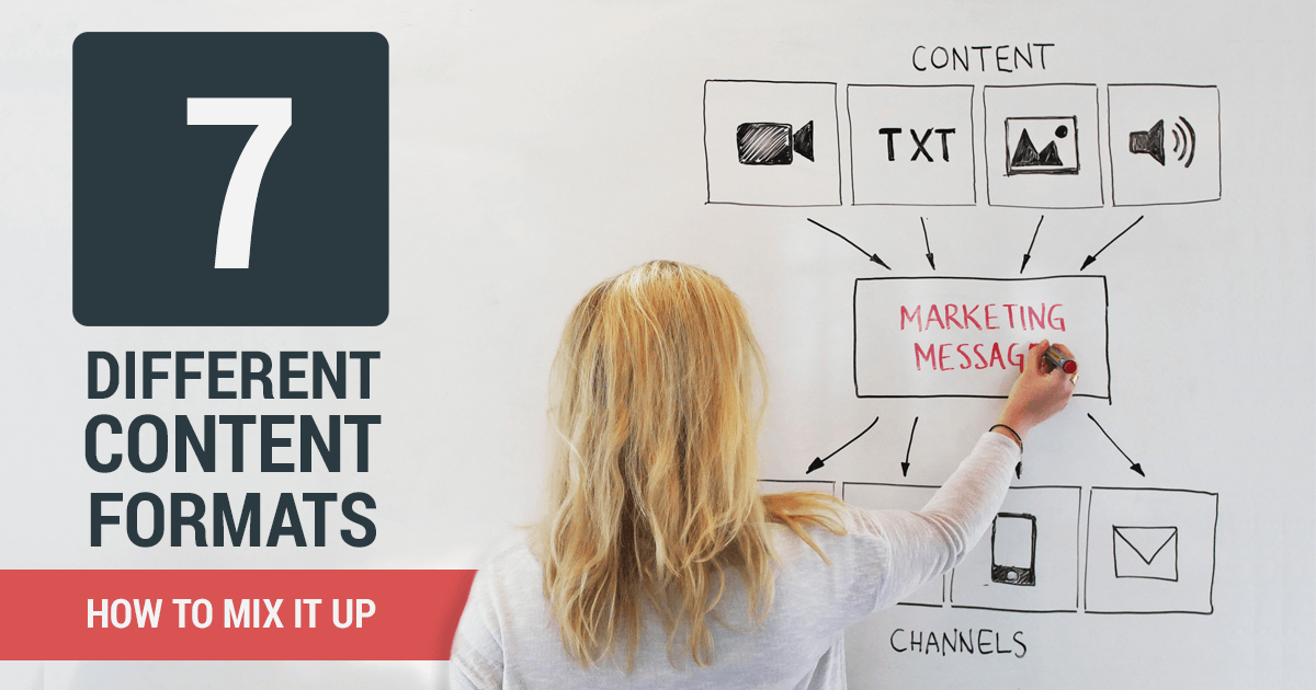 seven different content formats and how to mix them up