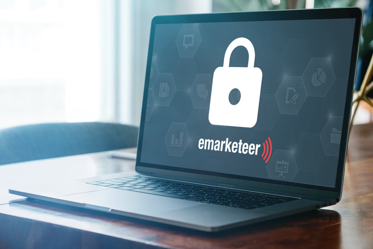 A laptop where there's an icon of a white padlock on the screen.